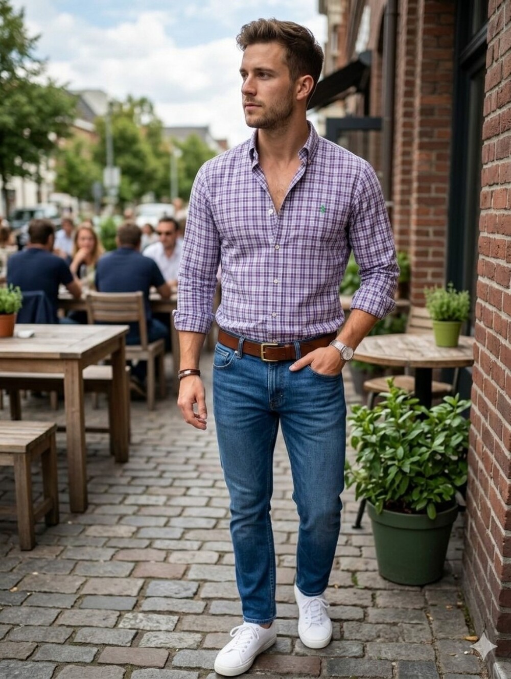 Ralph Lauren Classic Fit Mens Button Up 16/L